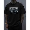 Мужская футболка "Embrace the Suck" европейского размера - Дышащая, с круглым вырезом, коротким рукавом, повседневная