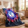 Crystal Palace Football Print Flannel Blanket Soft Warm Sofa Bed Throw Blanket For Home Office Bedroom