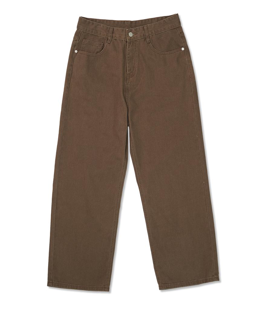 UNDEROFF Daily Basic Wide Cotton Pants Beige