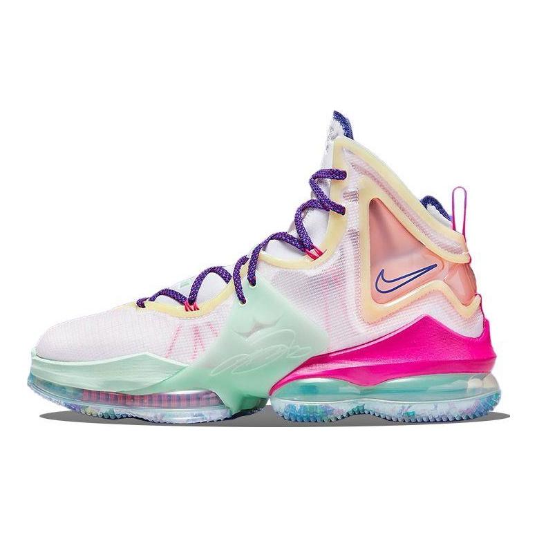 Nike Мужские кроссовки LeBron 19 EP Valentines Day белые разноцветные DH8460-900
