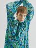 VEGAN TIGER Flower Ribbon Pleated Dress