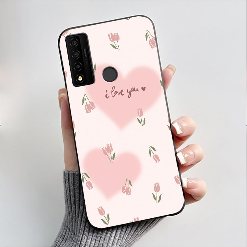 Case For TCL 20 XE 20XE 5087Z Phone Case Luxury Fashion Butterfly Flowers Black Soft TPU Silicone Protective Cover Shell Casing