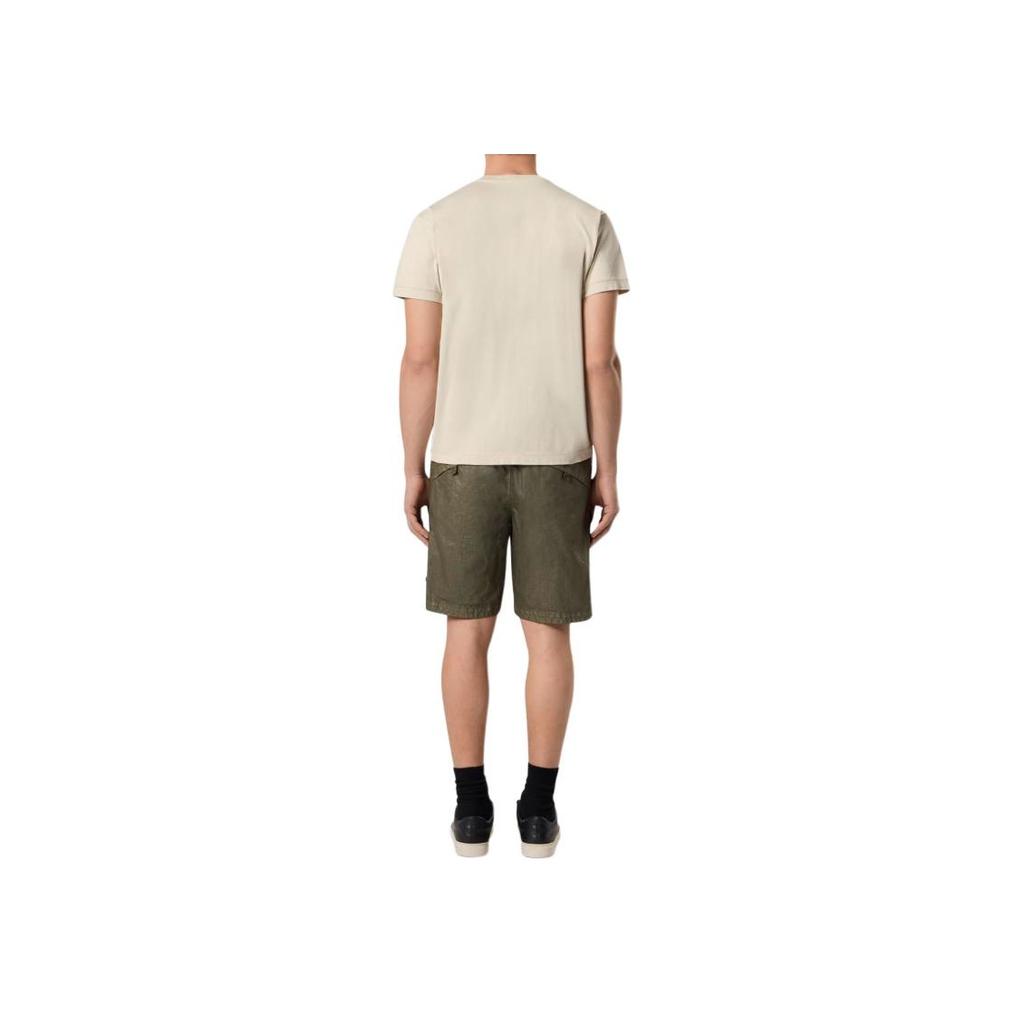 STONE ISLAND Футболка с логотипом, с коротким рукавом, с круглым вырезом, мужская, топы, бежевая K1S1521000-39S0013-V0095