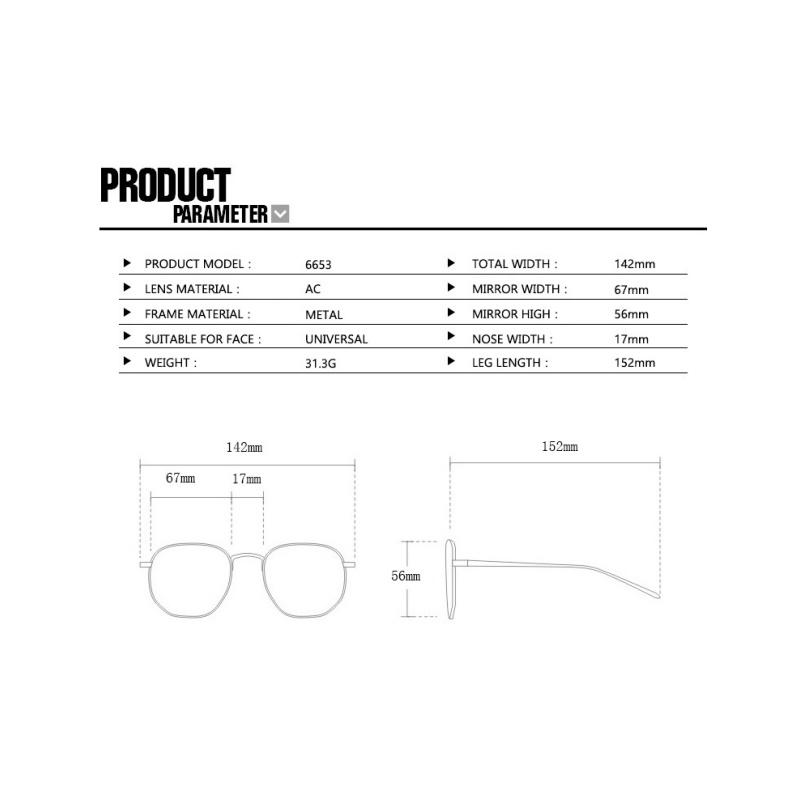 Women's Glasses, New Fashion Versatile Trend Large-frame Men's Sunglasses