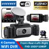 Wifi Dash Cam Vehicle DVR video recorder 4 cameras for cars black box front rear internal Night Vision Loop Recording dashcam