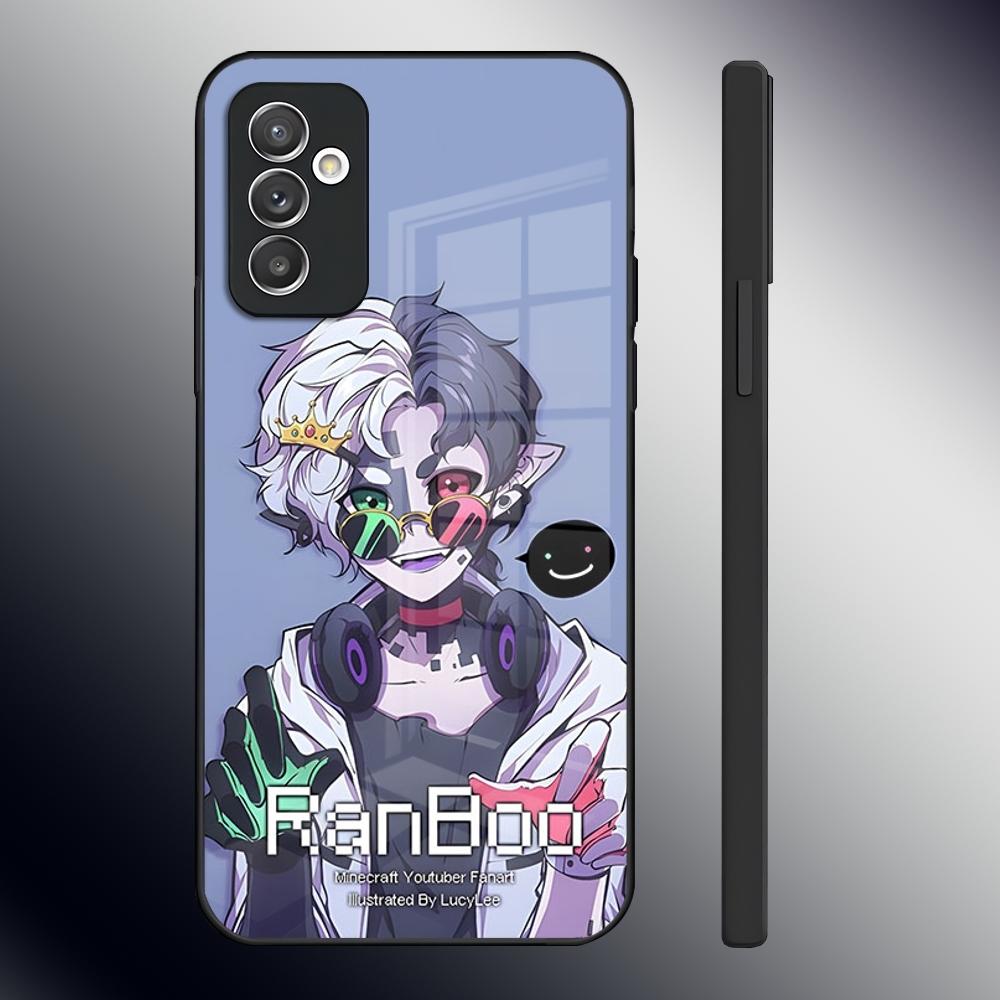 Крутой чехол для телефона Ranboo Dream Smp для Samsung S24 Ultra S23 S22 S20 Fe S21 Plus A54 A34 A24 A53 A13 Note 20 Стеклянная задняя крышка