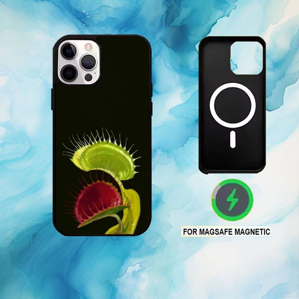 Venus Flytrap Wonders Phone Case For iPhone17,16,15,14,13,12,11 Plus,Pro Max Magnetic For Magsafe Wireless Charging