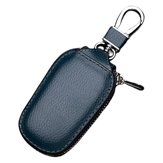 Металлический крючок, чехол для автомобильного ключа, прочный аксессуар, искусственная кожа, умный держатель цепи для автомобильной защиты