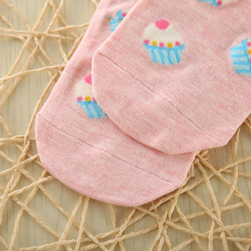 Women Cotton Socks Set Cute Cake Socks Kawaii Lovely Short Sock Casual Comfortable For Girl Korean Style High Quality Calcetines