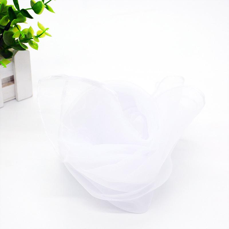 40-65 см Летняя мода шифоновый шарф в горошек женский головной убор квадратный шарф платки женские резинки для волос шейный платок платки