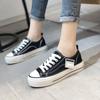 Thick Soled Canvas Shoes for WomenKorean Version Height Increasing White Shoes Spring and Autumn New Versatile Low Top Shoes
