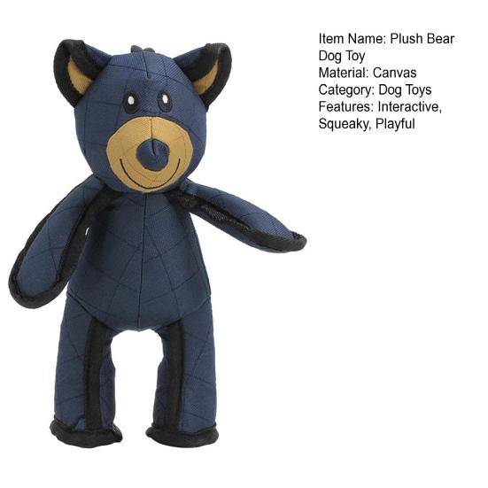 1/2 шт. Неразрушимая игрушка для собак-медведей для агрессивных любителей жевать, пищащая игрушка для собак-медведей, интерактивная плюшевая игрушка для жевания для собак крупных пород