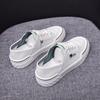 Белая обувь, женская обувь, новые летние туфли-лодочки на плоской подошве, универсальная весенне-осенняя обувь, повседневная дышащая обувь для доски