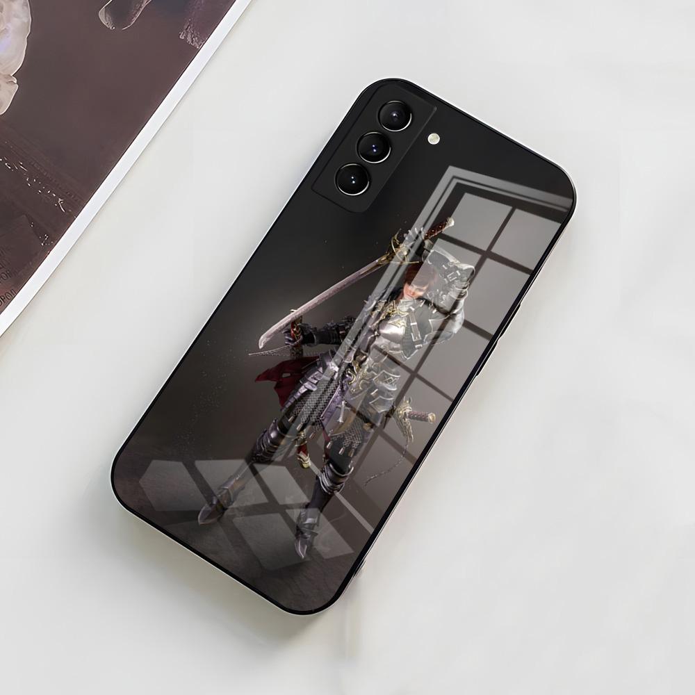 Чехол для телефона L-Lineage 2 для Samsung A56 A36 A26 A16 A15 A25 A35 A55 A14 A34 A24 A54 Стеклянный чехол