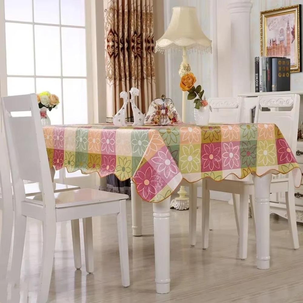 Home Coffee Table Cloth Anti-Scalding Table Cover Waterproof Dinner Table Decor Tablecloths