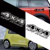 4X4 Off-road Reflective Sticker Carved Door Trunk Bumper SUV Pickup Trim Decal Waterproof Car Stickers Car Exterior Accessories