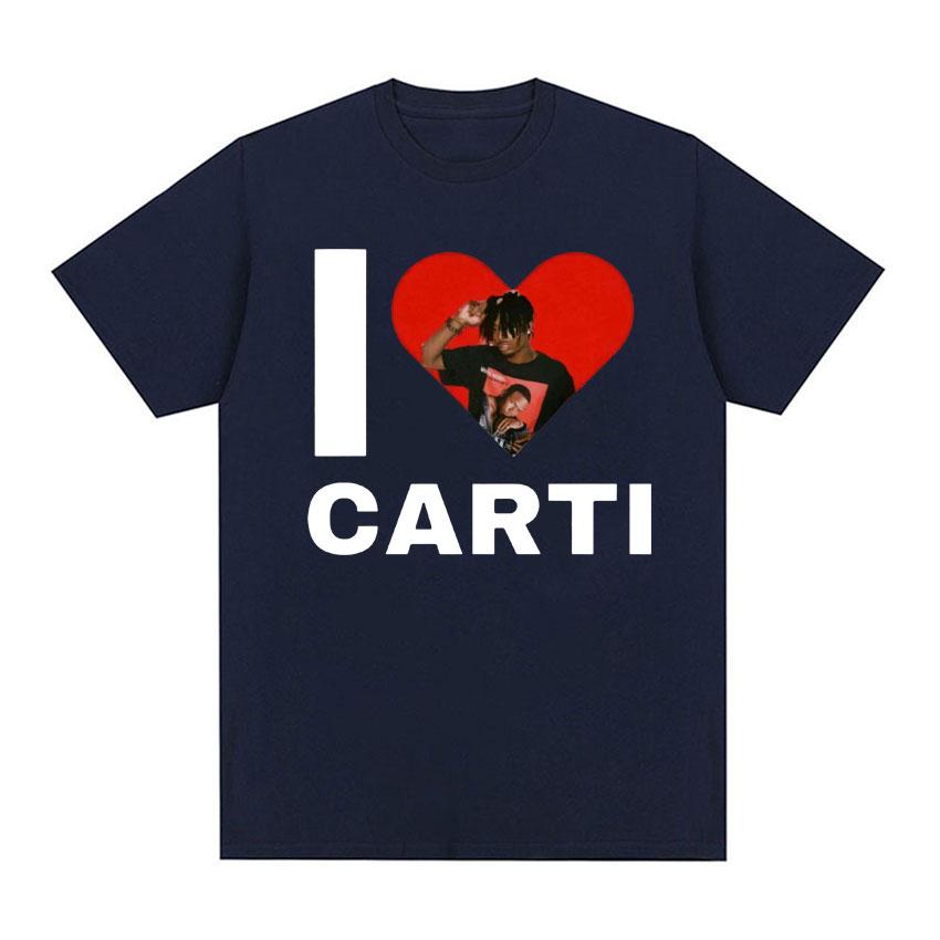 Я Люблю Playboi Carti Рэпер Графическая Футболка Унисекс Женская Харадзюку Y2k Футболка с Коротким Рукавом Мужская Хип-Хоп Оверсайз Футболка Уличная Одежда