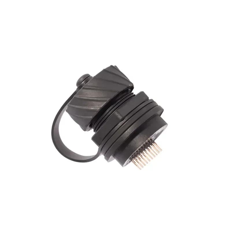 LH20 Industrial Waterproof Male Aviation Plug 1m Extension Cable Wire HDMI2.0 Connector HdmI-compatible High 4k HD Data Adapter