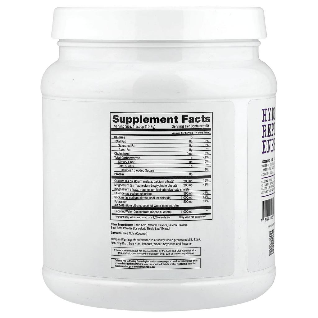 Project 1 Nutrition, Electrolyte, Hydration Drink Mix, Berry, 972g (34.29oz)