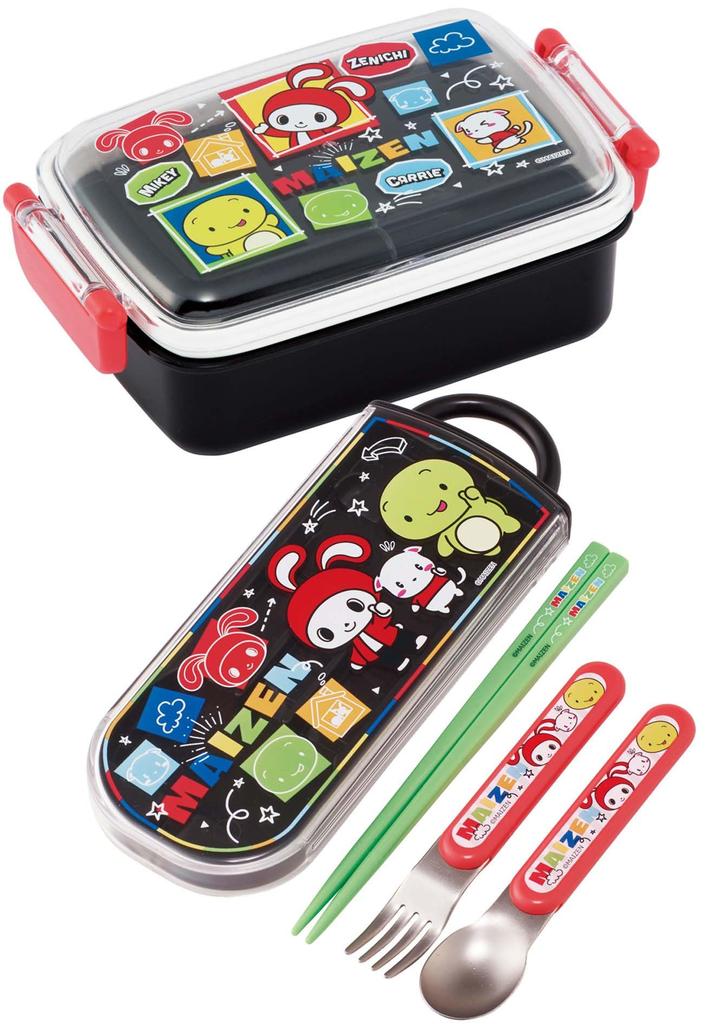 Skater Lunch Single Domed Maizen Made in Kids' Box, Tier, 450ml, Design, Sisters, Antibacterial, Japan, RBF3ANAG-A