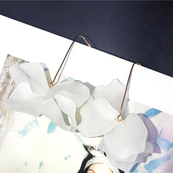 1 пара сережек-крючков, цветочные украшения в стиле бохо, преувеличенные серьги-лепестки ручной работы, свадебные