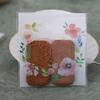 Wedding Flower Baking Thank you Biscuit Packaging Bag Candy Pockets Wrapping Supplies Cookie Bags
