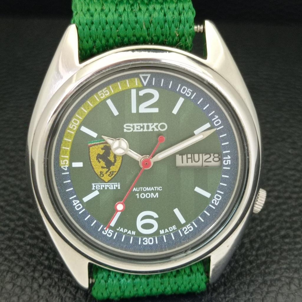 ВИНТАЖНЫЕ МУЖСКИЕ ЧАСЫ SEIKO AUTOMATIC 7009A JAPAN С ЦИФЕРБЛАТОМ FERRARI a700506-5 R203-a700506