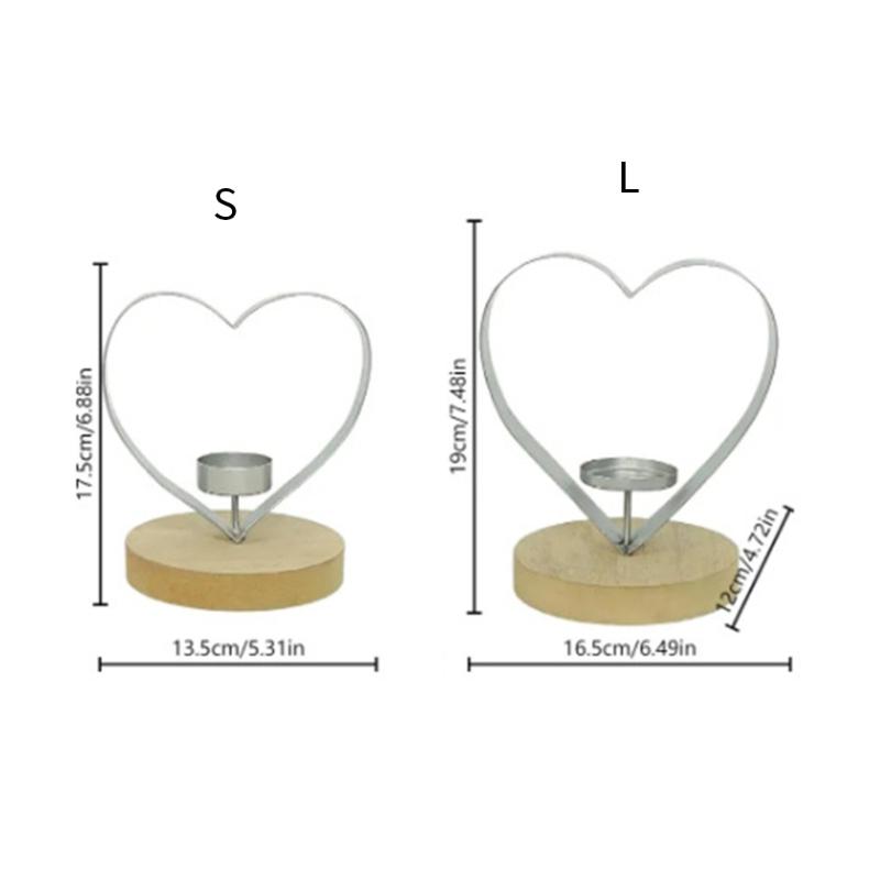 Heart Shaped Candle Holders Candlestick Holders for Party Wedding Table Centerpieces Decorative Tealight Candle Holders