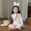 Kids Cotton Lycra Pajamas Set A Skin-friendly Long Sleeve Winter Homewear Boys Girls