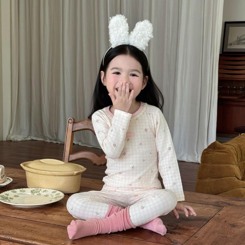 Kids Cotton Lycra Pajamas Set A Skin-friendly Long Sleeve Winter Homewear Boys Girls