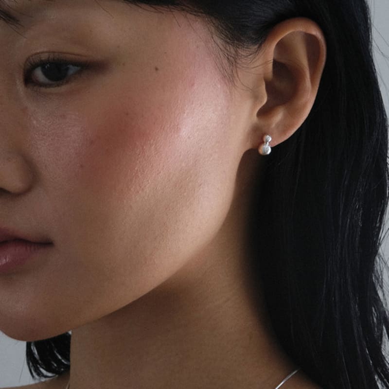 Another Layer Vase Earring (Silver925)(2color)