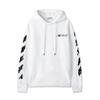 Off-White 2026 Autumn and Winter New Graffiti Arrow Pattern Printed Hooded Sweatshirt for Men and Women