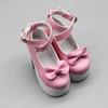 PU Leather Doll High Heel Shoes Princess Bowknot 1/3 Doll Shoes Bjd Shoes 60cm Doll Shoes  DIY Toy