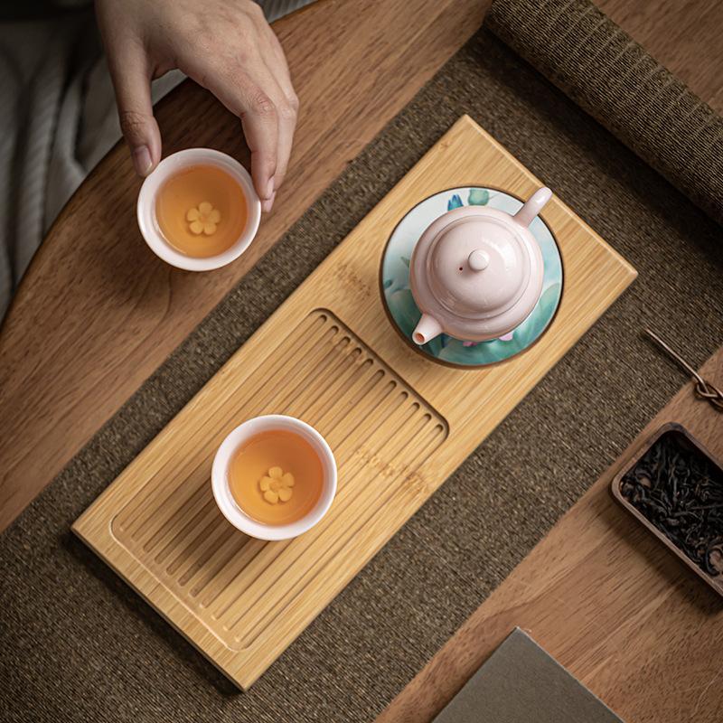 Handmade flower-picking teapot, teacup, Kung Fu tea set, dry brewing small set, one pot and two cups, pink tea set, women's brewing teapot cup.