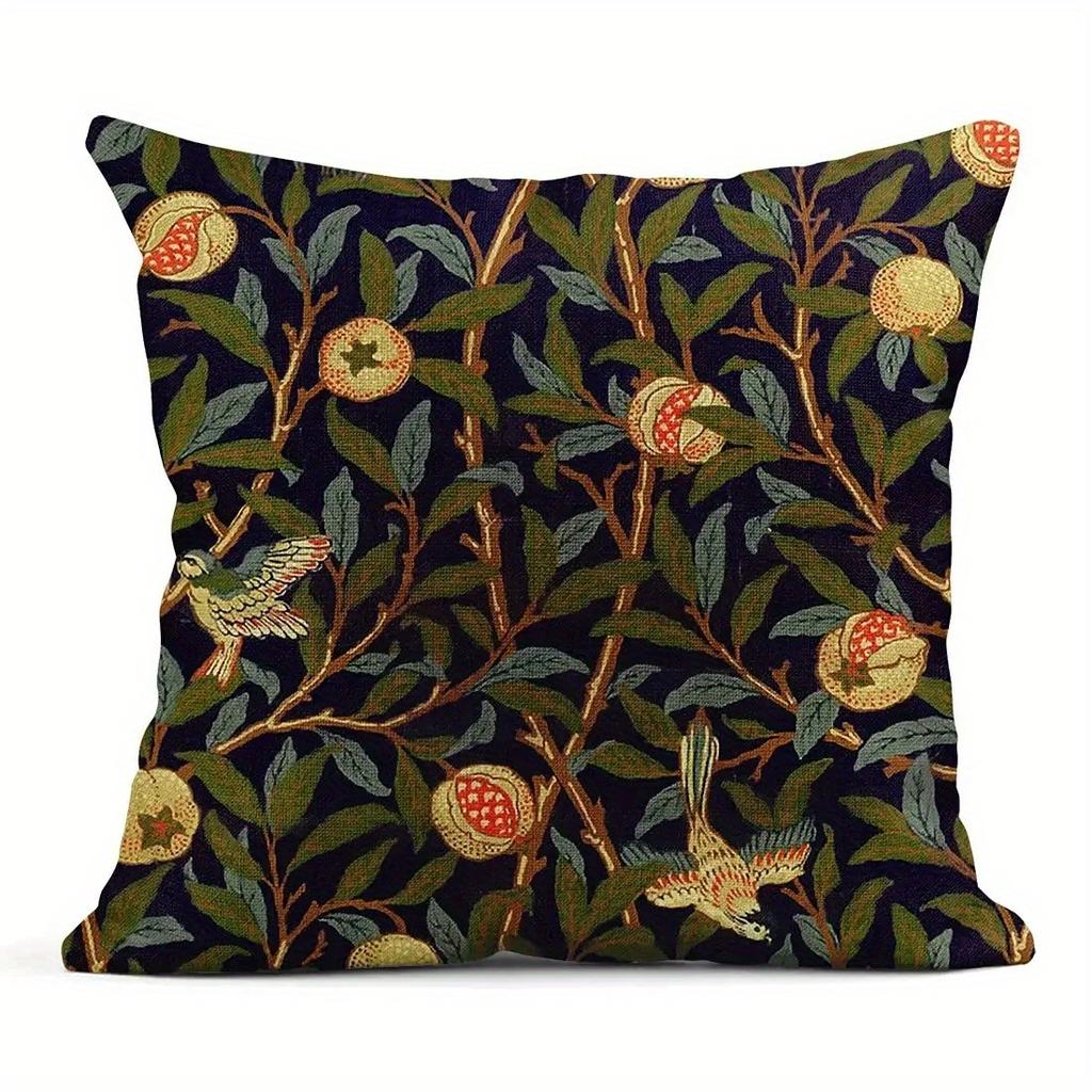 Home Decor Vintage Floral And Nature Pattern Pillow Covers Pattern Cushion Cover Suitable For Sofa Bedroom Car Pillow Cover