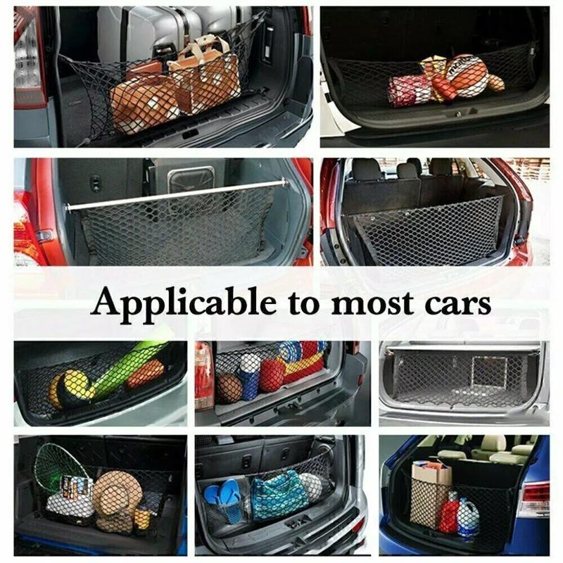 Универсальная большая автомобильная грузовая сетка из нейлона, эластичная сетка для хранения багажа, пикапа, аккуратной сетки для фургона, внедорожника, грузовика, сетчатого кармана