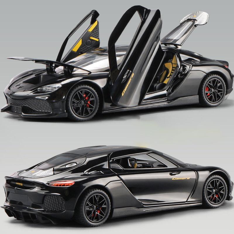 1:24 KNSG Jesko Absolut ONE 1 Gemera GT Суперкар Сплав Металл Литая Модель Машинки Миниатюры для Мальчика Высокая Симуляция Праздничный Подарок