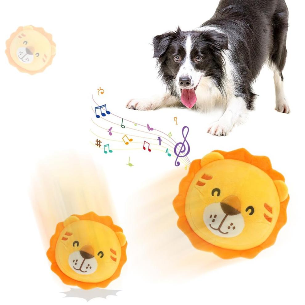 Active Moving Pet Plush Interactive Dog Toys, Moving Dog Ball Toy B