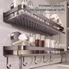 No Drilling Bathroom Shelf Aluminum Toilet Storage Rack Multifunctional Wall Shampoo Holder