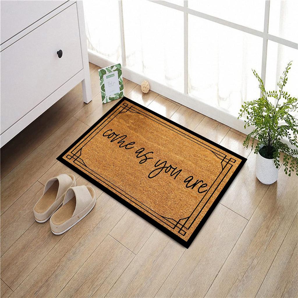 Come As You Are Doormat Rubber Bathroom Kitchen Mat Garden Garage Door Floor Mat Non-Slip Carpet Entrance Rug