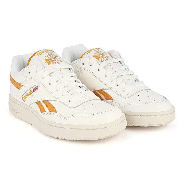 Reebok BB 4000 Mu Удобные повседневные низкие ретро баскетбольные кроссовки Унисекс кроссовки Белый Оранжевый GZ3683