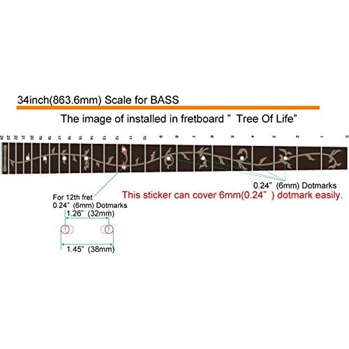 Jockomo Tree of Life/Avalon Blue Bass Inlay Sticker