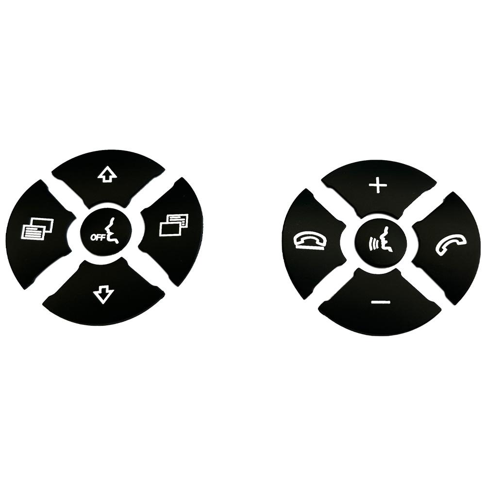Black Car Steering Wheel Model Button Sticker Cover For Mercedes Benz R 2009-2017/ ML GL 2010-2011/ CLS 2008-2009 /SLK