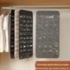 Double-Sided Jewelry Organizer: 80-Grid Hanging Bag for Earrings & Necklaces, Wall-Mounted Storage Solution.