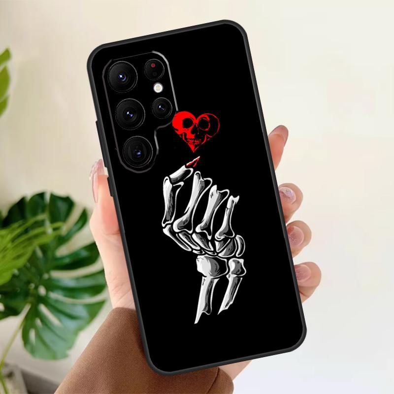 Love Death Cross Pray Hands Art Soft Case For Samsung Galaxy S21 S22 S23 S24 S25 Ultra S9 S10 Plus S20 FE S24 FE Phone Cover