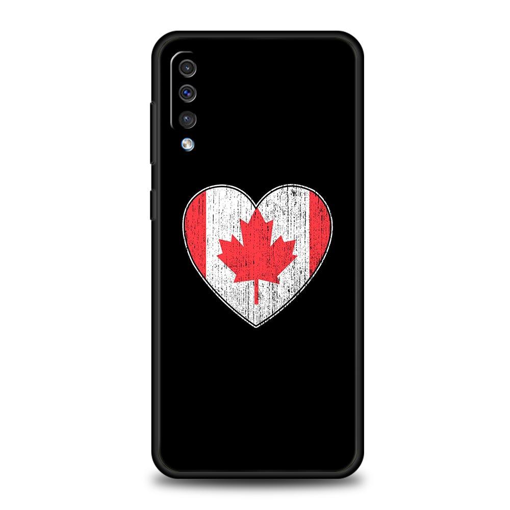 Кленовый лист Канадский флаг любовь Футбол Чехол для телефона для Samsung A12 A32 A50 A70 A20E A20S A10 A10S A22 A30 A40 A42 A52 5G A02S A04s Чехол