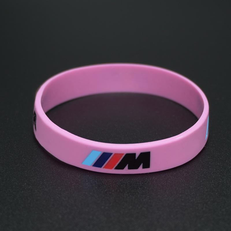 For BMW M Emblem M3 M5 X1 X3 X5 X6 E46 Car M Power Sili0cone Rubber Wristband Flexible Bracelet Sports Bangle interior lcmn88