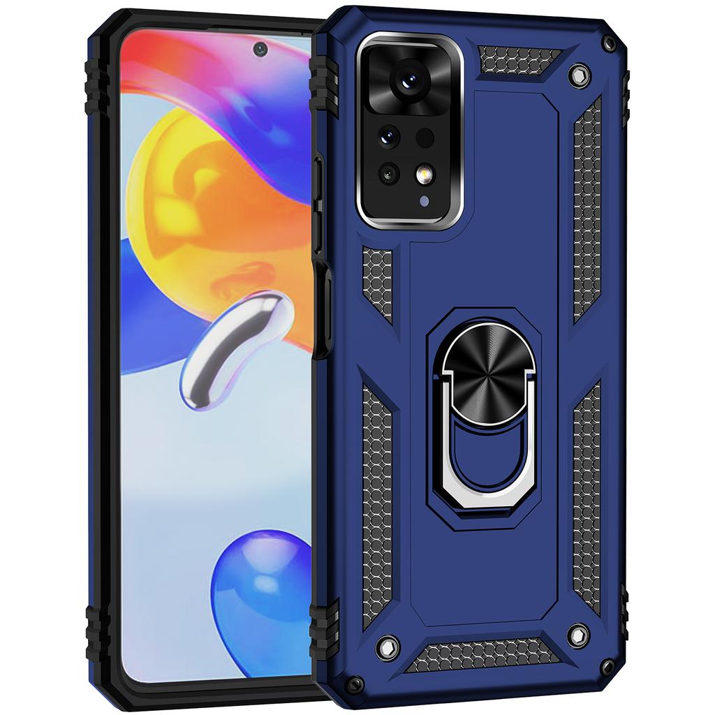 For Xiaomi Redmi Note 11E Pro 5G/Xiaomi Redmi Note 11 Pro 5G (Qualcomm) Case PC+TPU Phone Cover with Kickstand