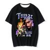 West Coast Gangsta Women T-shirt Rapper Tupac Tops Hip Hop Streetwear Graphic T Shirts Oversized Short Sleeves Tee Men T Shirt