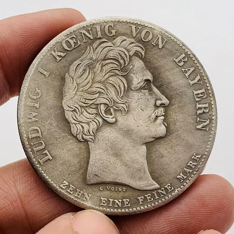 1832 Greek King of Bavaria Bronze Old Silver Commemorative Medal Collection Coin Copper Silver Coin Commemorative Coin